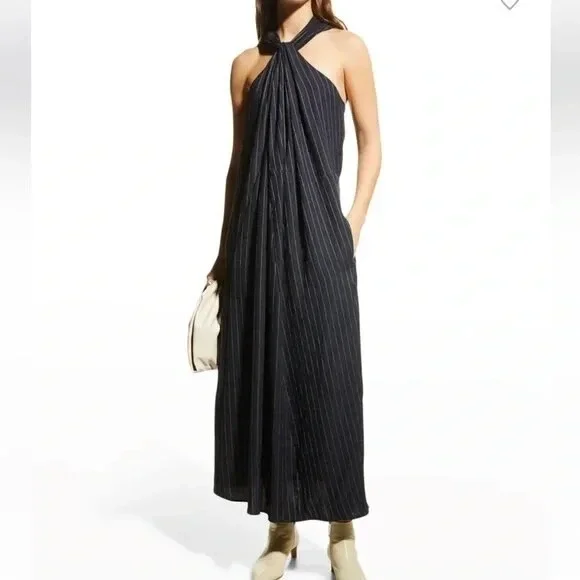 khaite halter dress Mahi Dress in Black main image 1